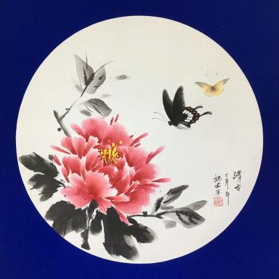 魏建军日记-《清香》大家快来围观，我也会画牡丹了。--魏建军【图1】