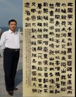 艺术家周建军日记:大幅作品,毛泽东《沁园春雪》,180X97cm 周建军【图0】