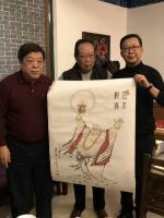 艺术家窦世魁生活:应邀作客,赵忠祥先生的~老赵会客厅,很高兴!【图0】