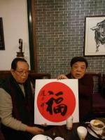 艺术家窦世魁生活:应邀作客,赵忠祥先生的~老赵会客厅,很高兴!【图1】