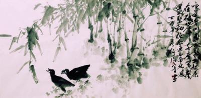 任清宇日记-国画花鸟，咬定青山不放松，立根原在破岩中。千磨万击还坚劲，任尔东西南北风。任清宇【图1】