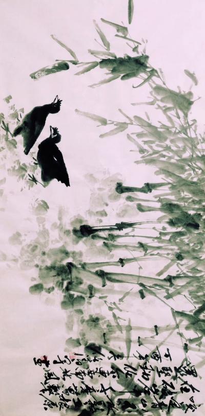 任清宇日记-国画花鸟，咬定青山不放松，立根原在破岩中。千磨万击还坚劲，任尔东西南北风。任清宇【图2】