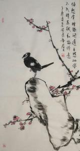 田君才国画作品《红梅》价格4800.00元