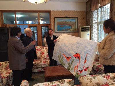 李尊荣生活-波黑大使安东·里尔先生也收藏了我的作品水墨虾一幅[胜利]，大使祖籍广东，一口流利【图3】