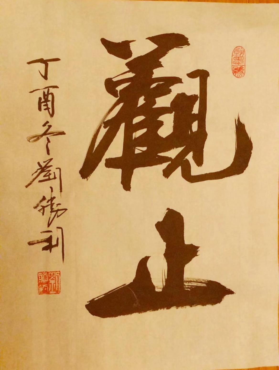 刘胜利书法作品《观止》