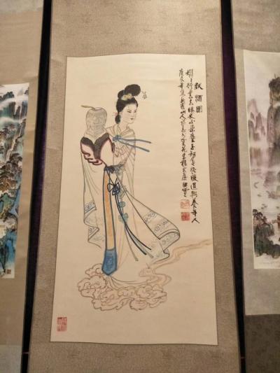 徐如茂收藏-四川省著名山水画家赵映宝先生九十大寿现场，赵老是一位德高望重的老画家，尤其是小青【图5】