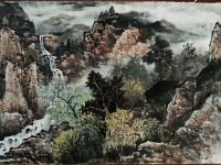 艺术家高勇利日记:国画新作《巫山雲云雨飛飞》，六尺對開，180*50CM   【图4】