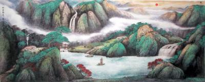 严巍日记-小八尺的《聚宝盆》此作已结缘。此类作品一般寓意一帆风顺、鸿运当头、财源滚滚、等虽【图1】