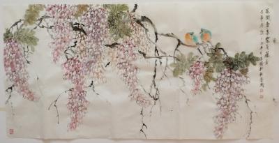 李玉凤日记-《国色天香》《紫气东来》【图2】