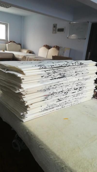 杜传伟日记-《毛泽东诗词100首》书法作品完成。【图1】