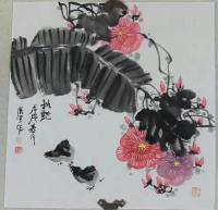 艺术家丁建坤日记:斗方四幅 国画 《笑口常开》 《金秋》《秋色》《笑口常开》 【图2】