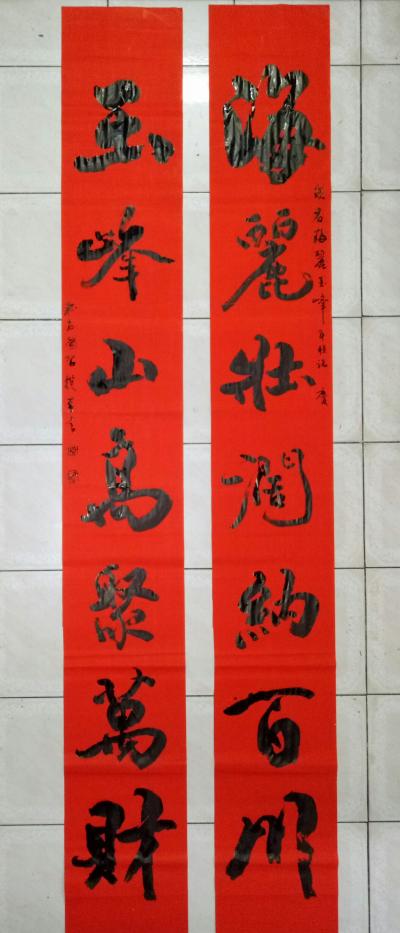 张尚国日记-走进新时代！
迎接新春喜！
撰写新年联！
惠民写春联！

【图3】