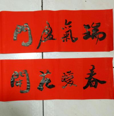 张尚国日记-走进新时代！
迎接新春喜！
撰写新年联！
惠民写春联！

【图7】