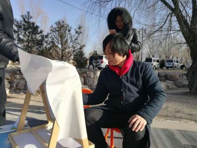 杨牧青日记-水墨三晋·杨牧青中国画写生文化行走进晋北广灵一一水神堂很有景致，在壶岛山上，有“【图1】