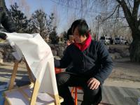 艺术家杨牧青日记:水墨三晋·杨牧青中国画写生文化行走进晋北广灵一一水神堂很有景【图1】