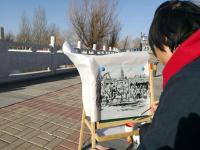 艺术家杨牧青日记:水墨三晋·杨牧青中国画写生文化行走进晋北广灵一一水神堂很有景【图3】