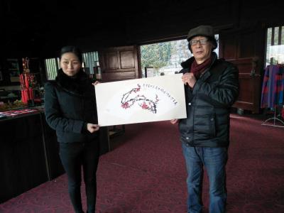 徐如茂生活-腾王阁书画院书画家赴广元皇译寺与广元市美协同仁进行交流片断【图5】