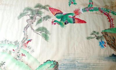 石海博日记-巨副长卷《百凤图》，宽60公分左右，长50米左右，仅此一套，收藏，送礼，面子十足【图1】