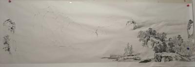 陈庆明日记-巨幅山水国画《江山万里图》，绘制过程，陈庆明【图1】