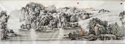 陈庆明日记-巨幅山水国画《江山万里图》，绘制过程，陈庆明【图7】