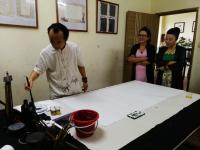 艺术家粟盛林生活:国画山水作品《春江垂钓》，贾盛林，应深圳鹿之岛艺术中心邀请！【图0】