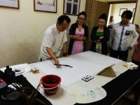 艺术家粟盛林生活:国画山水作品《春江垂钓》，贾盛林，应深圳鹿之岛艺术中心邀请！【图1】