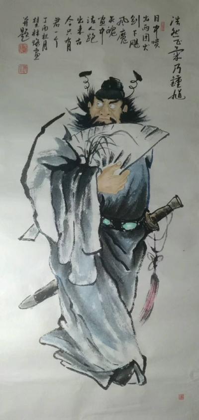 于顺生日记-宣纸烙画钟馗图，达摩祖师图敬请各位老师和朋友们斧正！
作品介绍：这几幅钟馗图和【图1】
