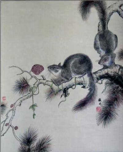 王征明收藏-从国画向水意画过度。从宣纸到特种纸过度。
从趣味到真性情过度。可喜的是昨天好友【图1】