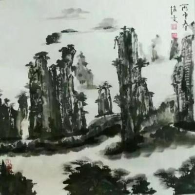 刘协文日记-刘协文作品 《水墨张家界》山水写生 欢迎收藏【图2】