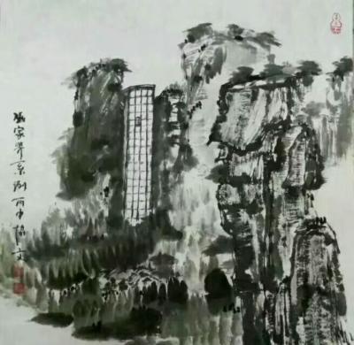 刘协文日记-刘协文作品 《水墨张家界》山水写生 欢迎收藏【图4】