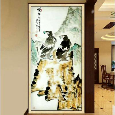 李沫池日记-作品这样装裱出来效果还是不错的。《双栖图》 李沫池【图1】