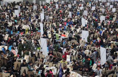 杨牧青日记-不知全国还有多少这样的“艺考生”，通过画“石膏头像”等技术训练而欲想鱼跃龙门之后【图1】