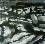 梁京日志-自然野逸……水墨画《天之梯……》2018……【图3】