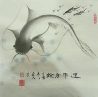 艺术家陈爱民日记:鱼乐图 形态各异 请各位斧正 陈爱民作品【图5】
