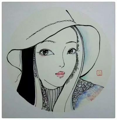 刘晓宁日记-美女们趁你们年轻赶紧定做一张自己的肖像吧，每次出现场大部分是画小孩儿，女人们做了【图7】