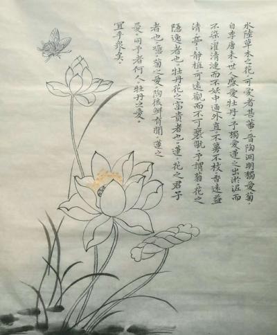 白世强日记-白世强书法作品 《爱莲说》各位 有喜欢欢迎收藏 斧正【图1】