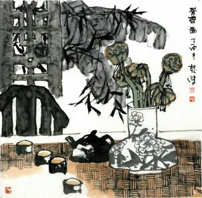 魏杰日记-魏杰老师 水墨画 小作几幅 谢谢各位一直以来的支持 祝大家节日快乐了【图3】