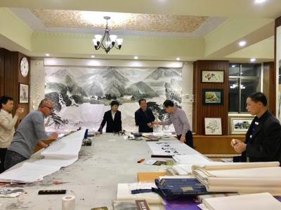 叶仲桥生活-到年底了，各种会议，各样喜事连连，人大代表会议结束，晚上挥毫泼墨，二广艺术家品茗【图7】