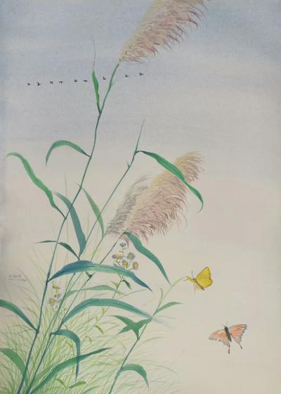 王征明收藏-水意画指在表现形式上像水一样无固定法则，根据创作条件随机变化，从而来表现独立的意【图1】