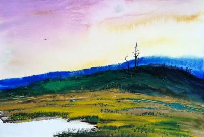 王征明收藏-水意画指在表现形式上像水一样无固定法则，根据创作条件随机变化，从而来表现独立的意【图4】