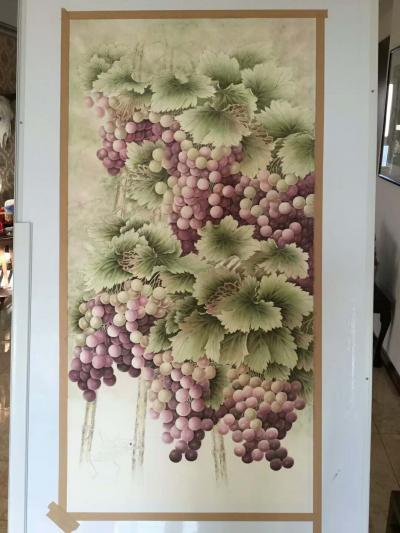 崔英阁日记-正在进行的画作 《硕果累累》 祝大家2018都顺顺利利 硕果累累【图4】