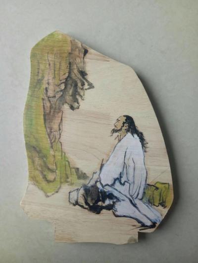 陈刚收藏-来的新东西，扇面改木片，是不是很有立体感啊【图3】