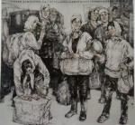 赵国毅藏宝-赵国毅作品《农民女工》，反映90年代农村大量劳动力进城务工，【图1】