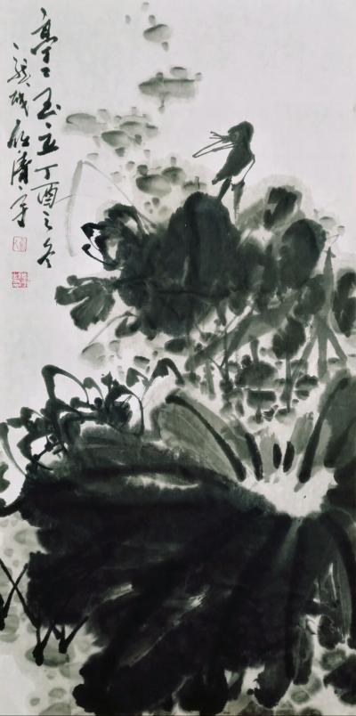 任清宇日记-《亭亭玉立》《清香一堂》，艺事之美，在形象而不在色泽；取色泽而舍形象，是皮相也。【图1】