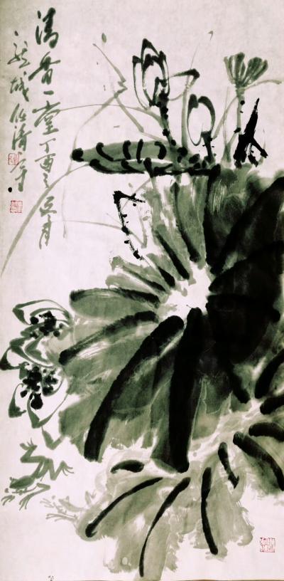 任清宇日记-《亭亭玉立》《清香一堂》，艺事之美，在形象而不在色泽；取色泽而舍形象，是皮相也。【图2】