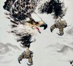 王贵烨日志-我画的鹰就是以写实写意之中，着重刻画天宇霸主为我独尊的王者气【图2】