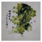 党文军日志-新作《绿珠积玉》•三尺斗方50x50,今日【立春】，这是新年【图1】