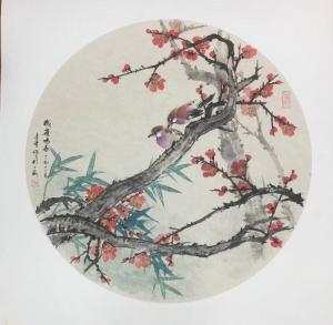 徐建清国画作品《花鸟》价格6000.00元