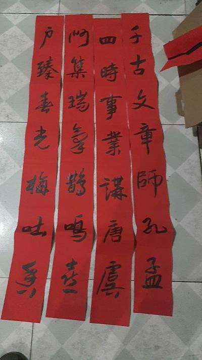 刁振家生活-加班加点为广大人民群众义务写春联
春夏秋冬春为首，梅桃李杏梅占先！【图3】