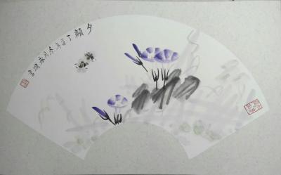 董永进日记-春节优惠:纯手工国画扇面(30 x 50)
     50元一幅，数量有限  【图5】